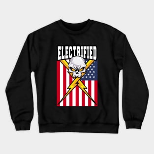 Electrified : Tesla EV : Electric Engineer Crewneck Sweatshirt